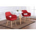 Nordic Desk Chair Fabric Backrest Solid Wood Dining Chair