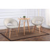 Nordic Desk Chair Fabric Backrest Solid Wood Dining Chair