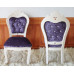 European-Style Dining Chair Solid Wood Back Chair