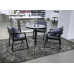 Lauro Armchair Full Steel Back Chair