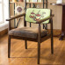 Modern Simple Solid Wood Dining Chair Retro Backrest Armchair