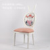 Rabbit Ear Chair Fabric European Style Simple Backrest Handrail Makeup Chair