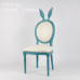 Rabbit Ear Chair Fabric European Style Simple Backrest Handrail Makeup Chair