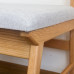 Long Solid Oak Bench Simple Chair