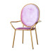 Scandinavian Designer Gold Iron Casual Chair Scandinavian Designer Gold Iron Casual Chair