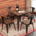 American Village Loft Cafe Dining Chair Metal Armrest Single Chair American Village Loft Cafe Dining Chair Metal Armrest Single Chair