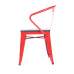 American Village Loft Cafe Dining Chair Metal Armrest Single Chair American Village Loft Cafe Dining Chair Metal Armrest Single Chair