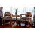 European Style Retro Solid Wood Lounge Chair