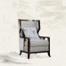 New Chinese Style Dining Chair Single Sofa Chair