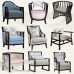 New Chinese Style Dining Chair Single Sofa Chair