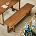 Vintage Wooden Dining Set Modern Rattan Bistro Table Walnut Vintage Wooden Dining Set Modern Rattan Bistro Table Walnut