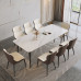 Italian Luxury Granite Table Chair Set for Small House Modern Minimal Rectangular Dining Table Italian Luxury Granite Table Chair Set for Small House Modern Minimal Rectangular Dining Table