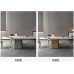 Modern Nordic Minimal Luxury Rectangle Bright Pandora Dining Table