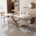 Light Pandora Granite Table Small Family Luxury Modern Minimalistic Rectangular Dining Table Light Pandora Granite Table Small Family Luxury Modern Minimalistic Rectangular Dining Table
