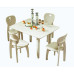 Small-Sized Dining Table And Chairs Combination Foldable
