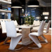 Modern Tempered Glass Combination Of Dining Chair And Table Modern Tempered Glass Combination Of Dining Chair And Table