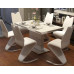 Modern Tempered Glass Combination Of Dining Chair And Table Modern Tempered Glass Combination Of Dining Chair And Table