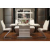 Modern Tempered Glass Combination Of Dining Chair And Table Modern Tempered Glass Combination Of Dining Chair And Table