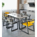 Solid Wood With Marble Dining Table Combination Furniture