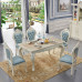 Polaroid Furniture European Dining Table And Chairs Combination Solid Wood
