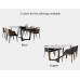 Solid Wood And Marble Table Rectangular Dining Table Solid Wood And Marble Table Rectangular Dining Table