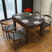 Stone Round Dining Table With Chair Combination