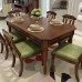 American Solid Wood Dining Table And Chair Combination For 4 People 6 People Rectangular Table