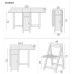 Modern Folding Creative Dining Table Modern Folding Creative Dining Table