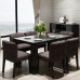 Solid Wood Dining Table And Chairs Combination Style 5