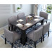 Solid Wood Dining Table And Chairs Combination Style 5