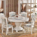 European Marble Round Table And Chairs Combination For 4 People 6 People