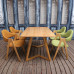 Solid Wood Dining Table And Chairs Combination Style 4