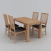 Solid Wood Dining Table And Chairs Combination Style 3 Solid Wood Dining Table And Chairs Combination Style 3