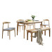 Solid Wood Dining Table And Chairs Combination Style 1 Solid Wood Dining Table And Chairs Combination Style 1