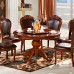 Retro Wood Dining Table And Chairs Combination Retro Wood Dining Table And Chairs Combination