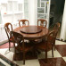 Retro Wood Dining Table And Chairs Combination Retro Wood Dining Table And Chairs Combination