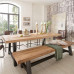 Solid Wood Dining Table Long Rectangular Chair And Table Combination Solid Wood Dining Table Long Rectangular Chair And Table Combination