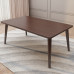 Nordic Solid Wood Dining Table Set Small Apartment Walnut Color Modern Minimalist Rectangular Dining Table Nordic Solid Wood Dining Table Set Small Apartment Walnut Color Modern Minimalist Rectangular Dining Table