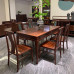 New Chinese Ebony Wood Dining Table Set for Home New Chinese Ebony Wood Dining Table Set for Home