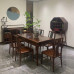 New Chinese Ebony Wood Dining Table Set for Home New Chinese Ebony Wood Dining Table Set for Home