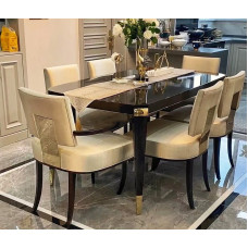 American Light Luxury Solid Expanding Table and Chair Set Modern Minimalist Rectangle Six Person Dining Table Furniture American Light Luxury Solid Expanding Table and Chair Set Modern Minimalist Rectangle Six Person Dining Table Furniture