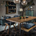 Nordic Retro Wood Dining Set Nordic Retro Wood Dining Set