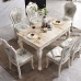 European style marble dining set furniture table small size rectangular home use European style marble dining set furniture table small size rectangular home use