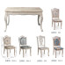 European style marble dining set furniture table small size rectangular home use European style marble dining set furniture table small size rectangular home use