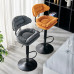 Modern Minimalist Barstool Swivel Cashier Lift Home High Footstool Backrest Upscale