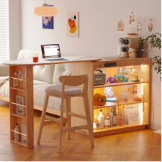 Japanese Style Rock Slab Bar Partition Moveable Table Small Household Multifunctional Storage Cupboard Living Room