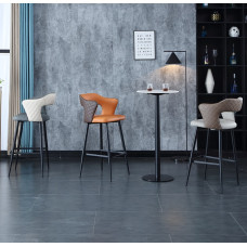 Nordic Leather Bar Stools Home Designer With Arms