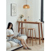 Cherry Wood Room Divider Balcony Table Window High Stool All in One Wall Cherry Wood Room Divider Balcony Table Window High Stool All in One Wall