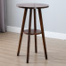Retro Swivel Barstool Modern Minimalistic Solid Wood Backrest American Tall Stool Creative Cafe Bar Chair