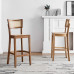 Wooden Barstool Scandinavian Braid High Stool Barstool Home Restaurant Bar Cafe Counter Height Chair Wooden Barstool Scandinavian Braid High Stool Barstool Home Restaurant Bar Cafe Counter Height Chair